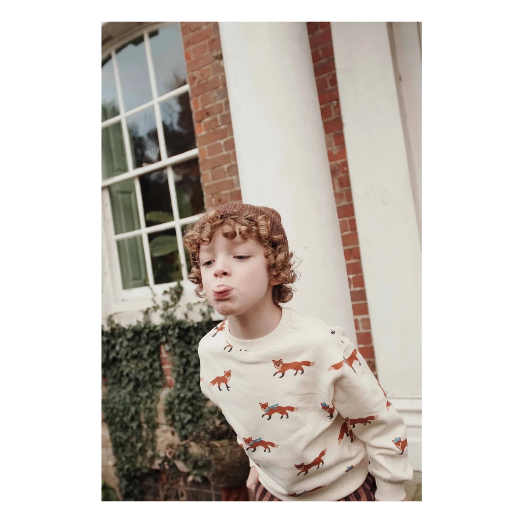 Emile et Ida - Foxes Sweat Organik Pamuk | Ekru