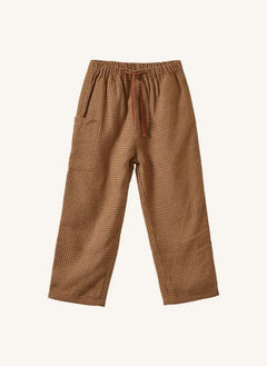 Karamell - Kastanienfarbene Linnenhose | Pas