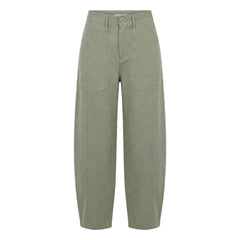 Vanessa Sposi - Vanessa Sposi X Laura Brown: Leinen-Cargohose | Khaki