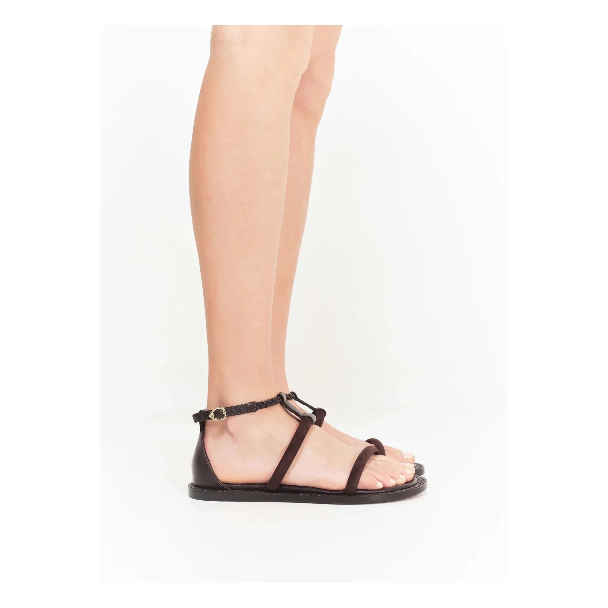 Socque Paris - Palma Ledersandalen | Chocolate