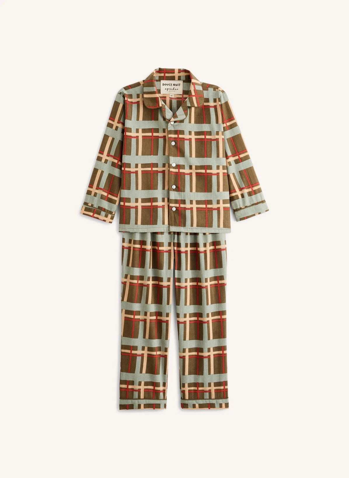 Apaches - Pavan Kariertes Pyjama | Grün