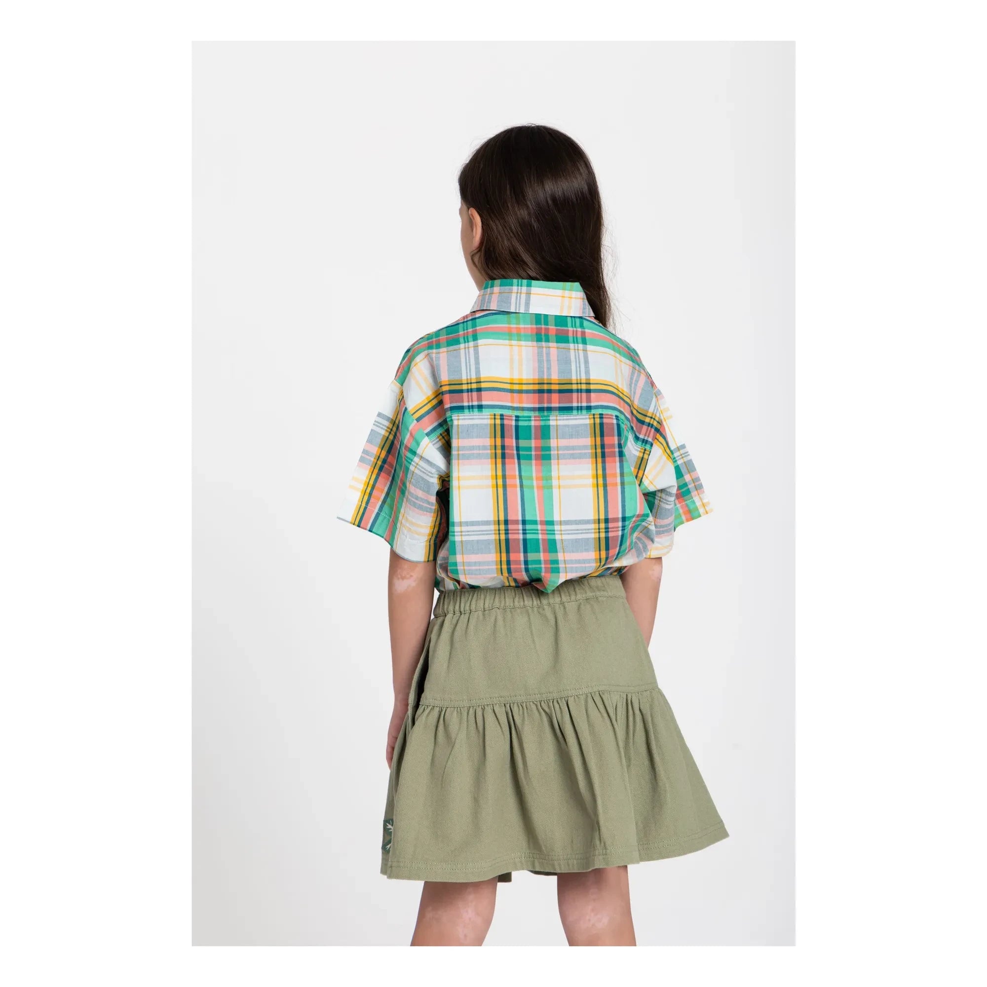 Hundred Pieces - Saskia Carreaux Hemd | Pfirsich