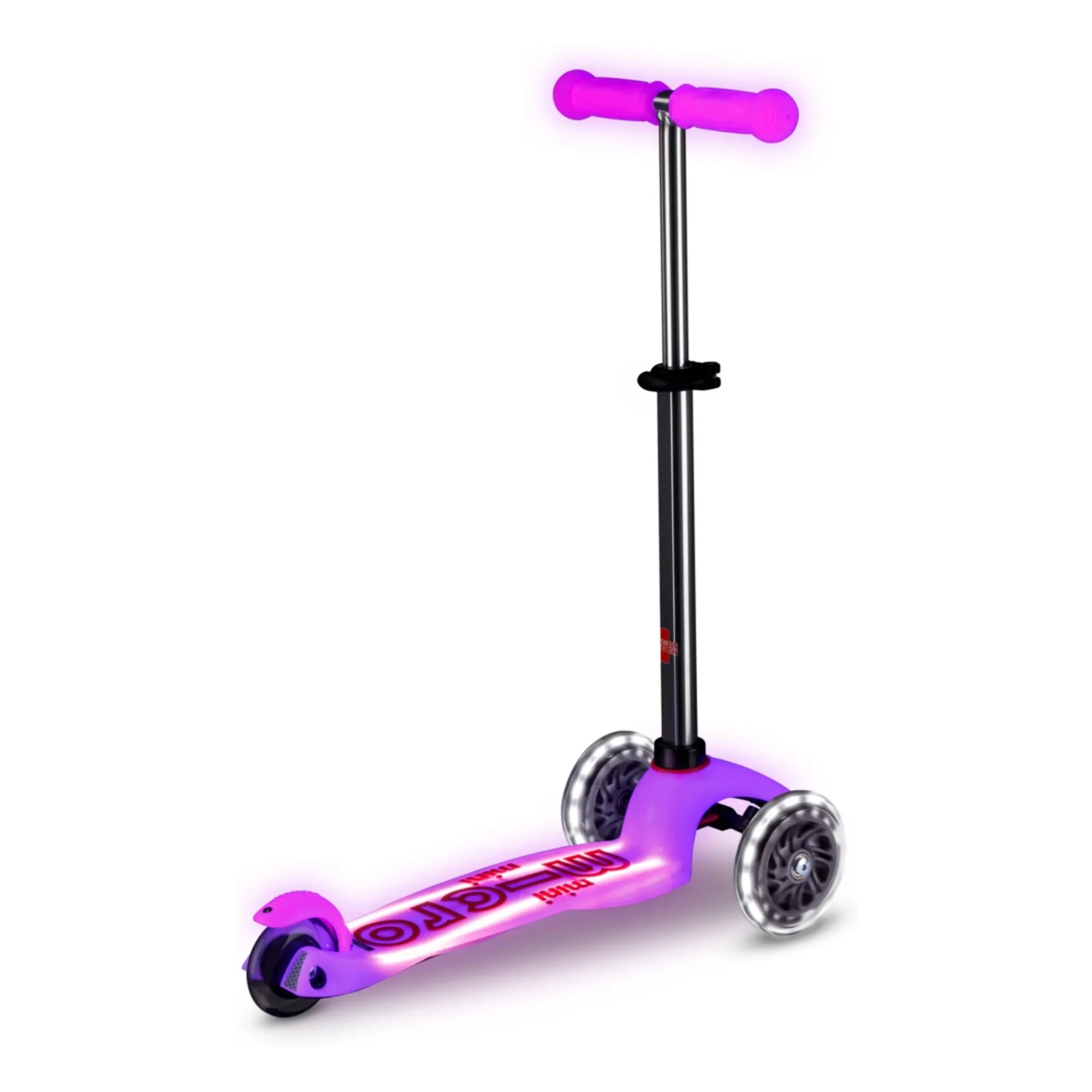 Micro - Mini LED Fosforlu Scooter | Pembe