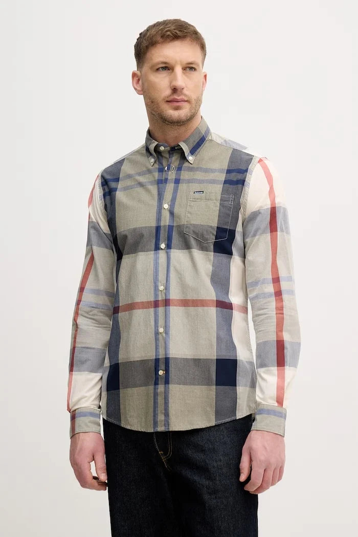 Barbour erkek pamuklu Harris Tailored Shirt