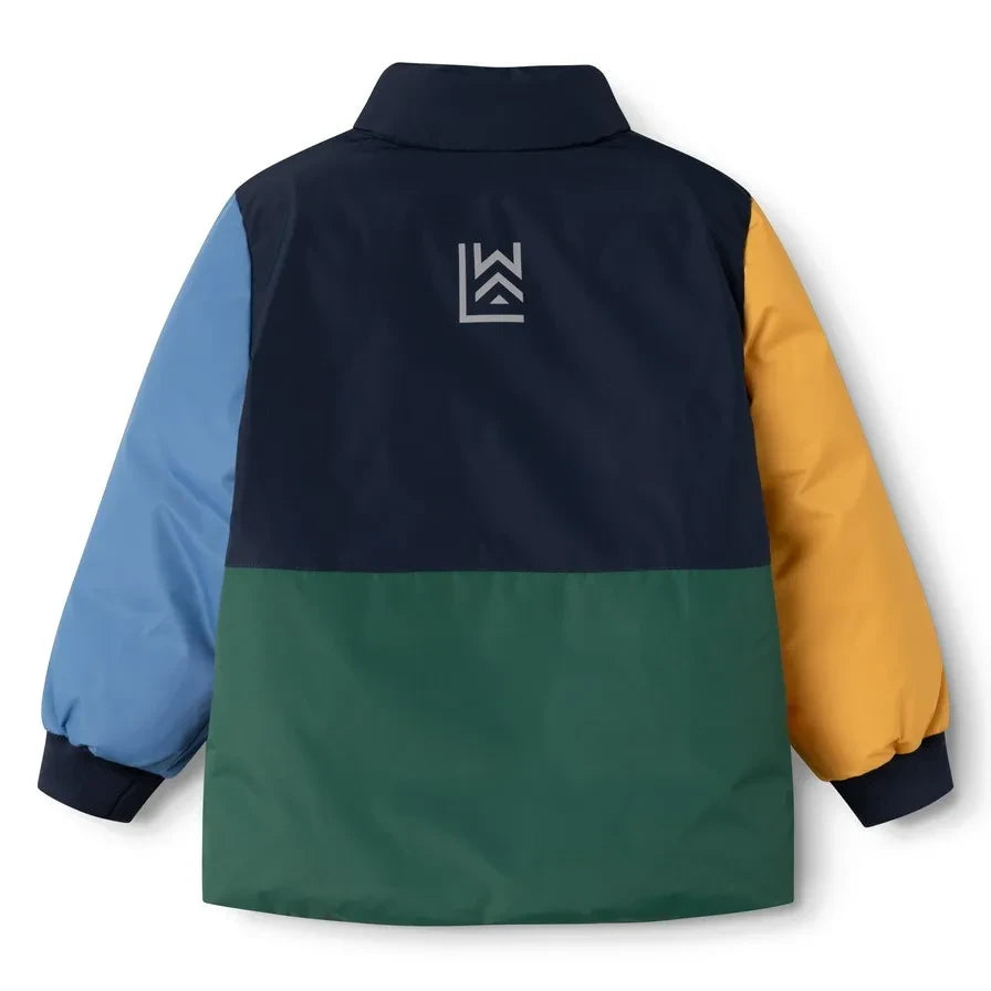 Liewood - Bran Colorblock Jacke aus recycelten Fasern | Dunkelblau