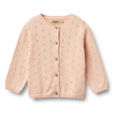 Wheat - Maia Bio-Baumwoll-Baby-Strickjacke | Hellpuder