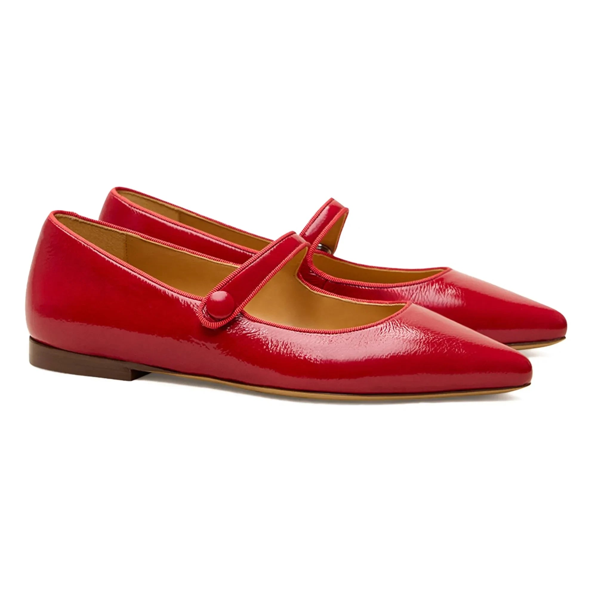Rivecour - Ballerinas n°144 Lackleder | Rot