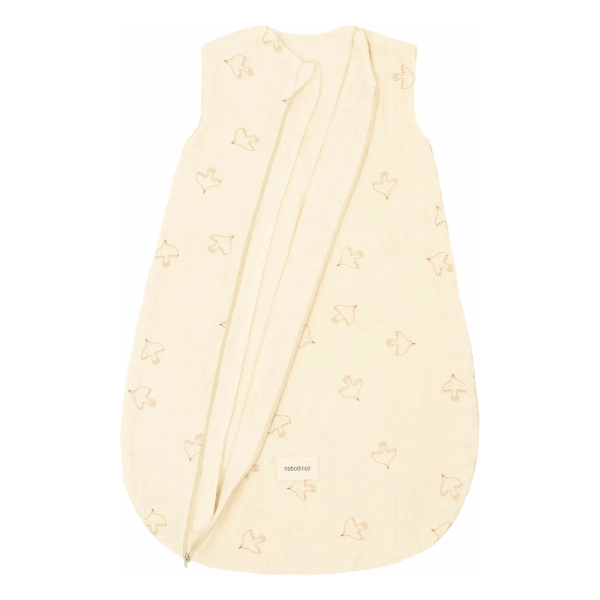 Nobodinoz - Leichter Schlafsack Sweety Wabi-Sabi Hoshi Birds | Creme
