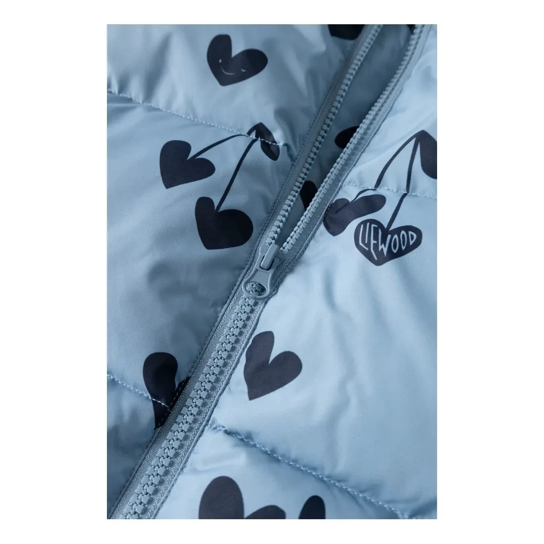 Liewood - Anemone Hearts Geri Dönüştürülmüş Elyaflardan Üretilmiş Şişme Mont | Mavi