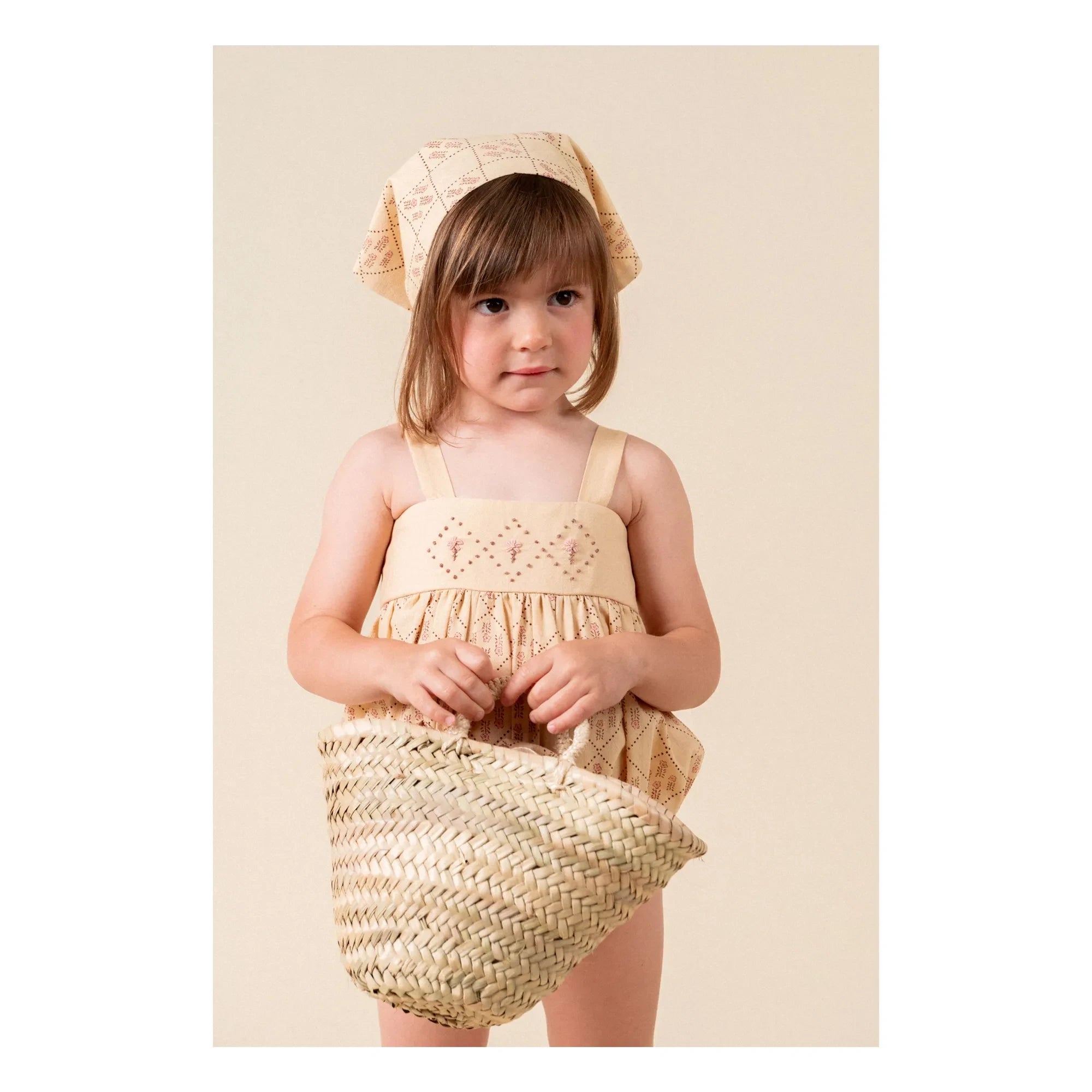 birinit - Castelflorite bestickter Overall | Honig