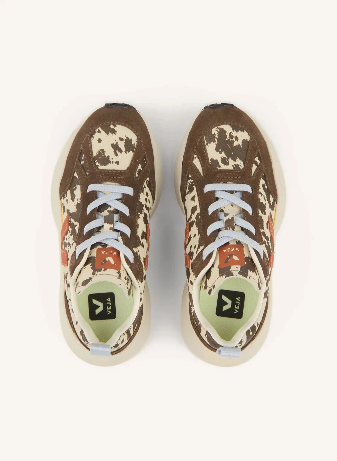 Veja - Kleine Kanarienvogel Rindsleder O.T Sneaker Schnürsenkel | Braun