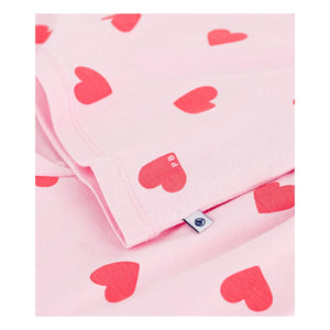 Petit Bateau - Kalp Desenli Şort Pijama | Pembe