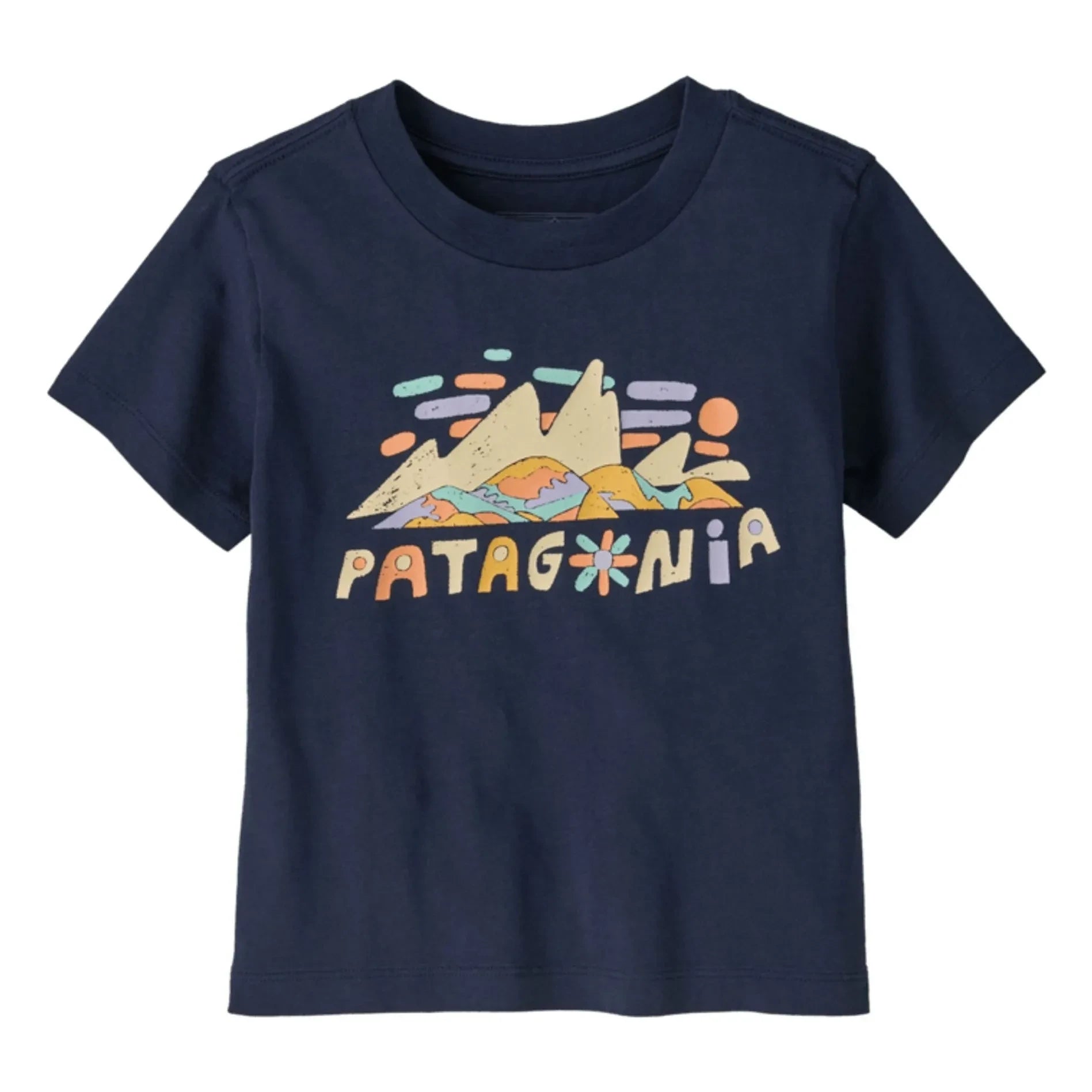Patagonia - Graphic Fitz Roy Superbloom Bio-Baumwoll-T-Shirt | Marineblau