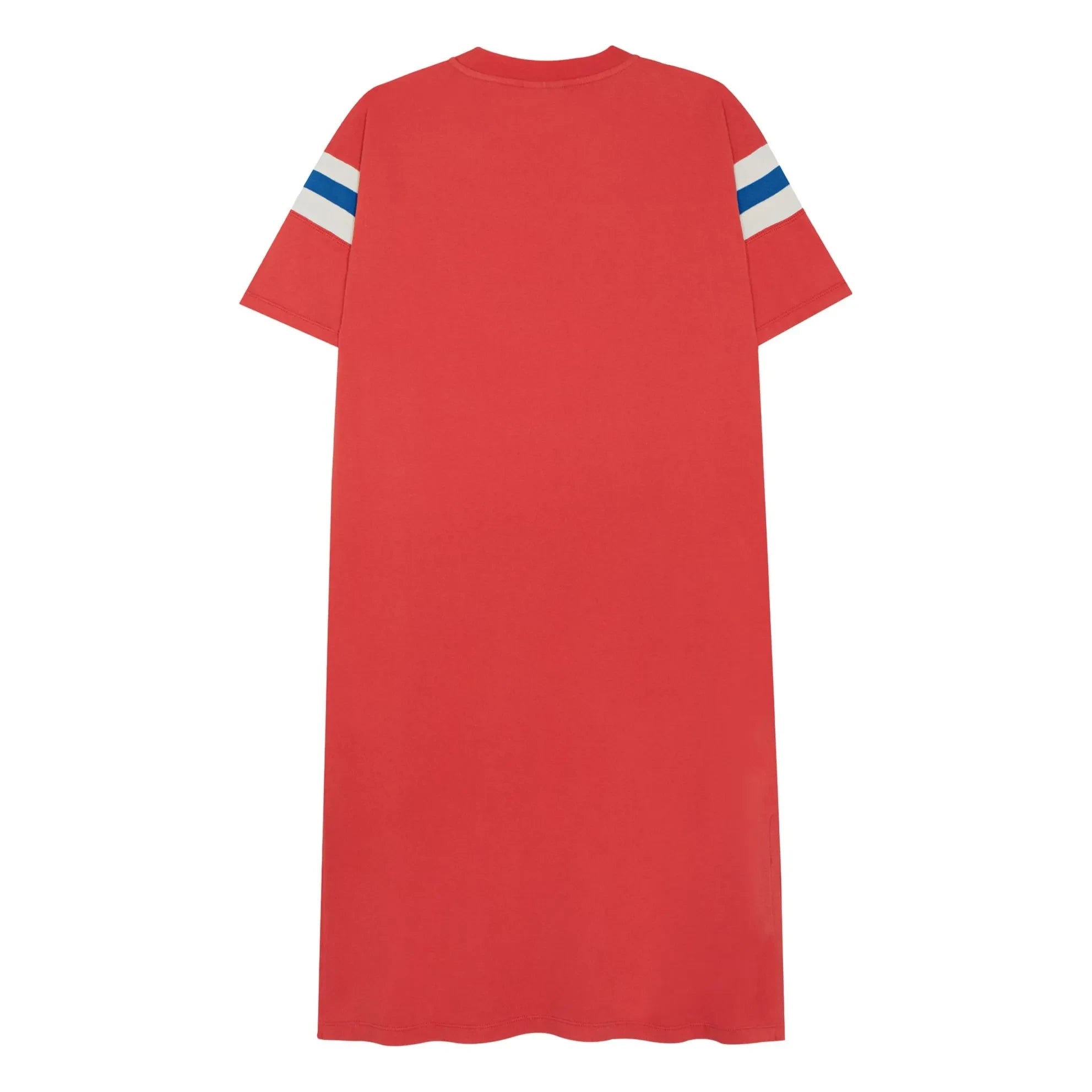 The Campamento - Oversize-Kontraststreifen-Kleid | Rot