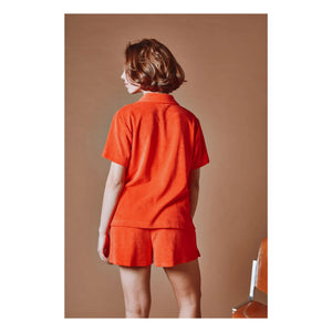 Emile et Ida - Besticktes Frottee-Poloshirt | Poppy