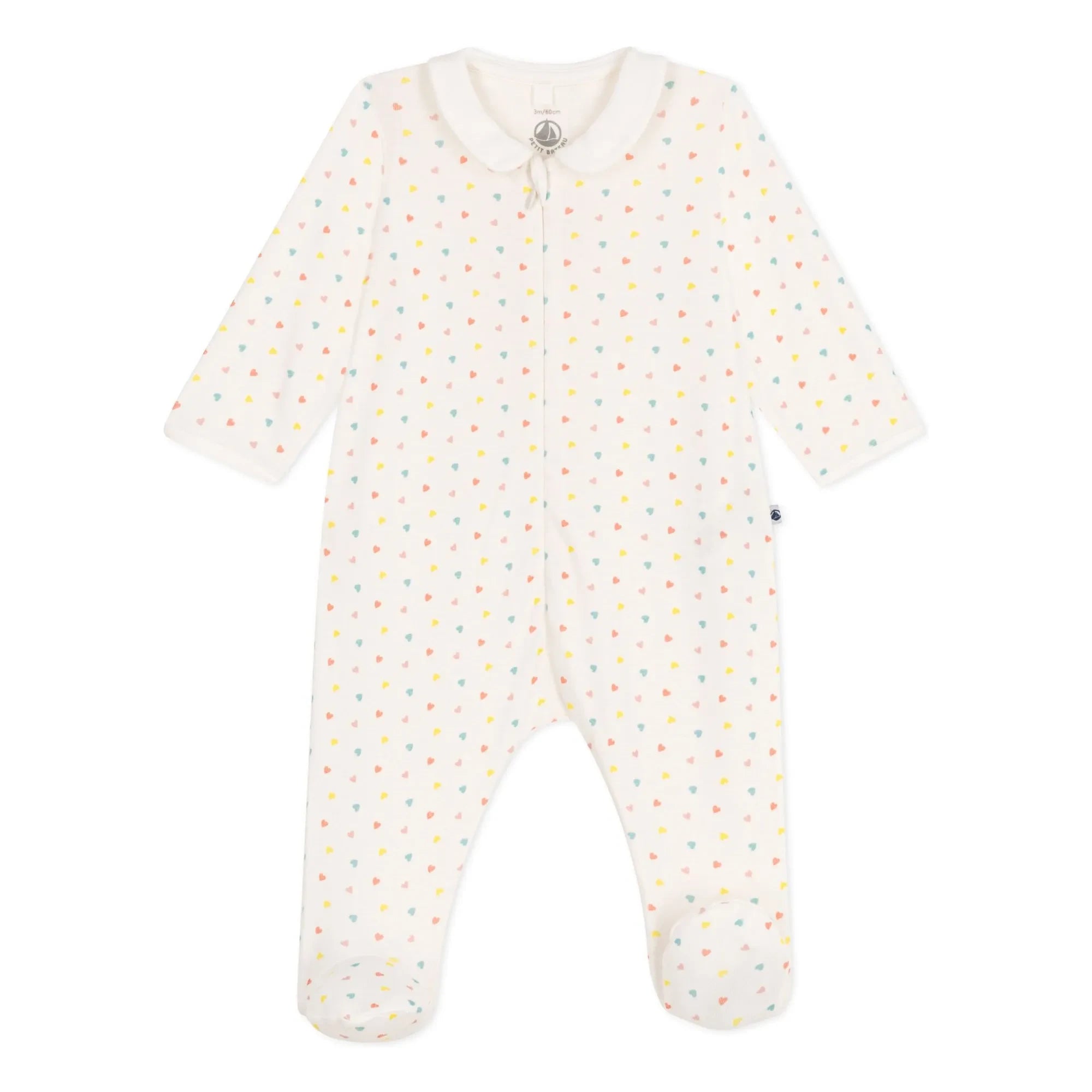 Petit Bateau - Strampler mit Füßen aus Bio-Baumwolle | Weiß