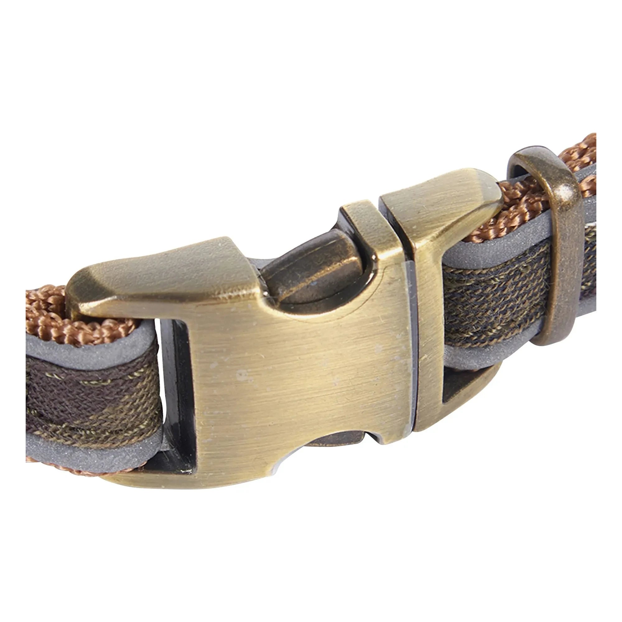 Barbour - Reflektierendes Tartan-Hundehalsband | Dunkelbraun