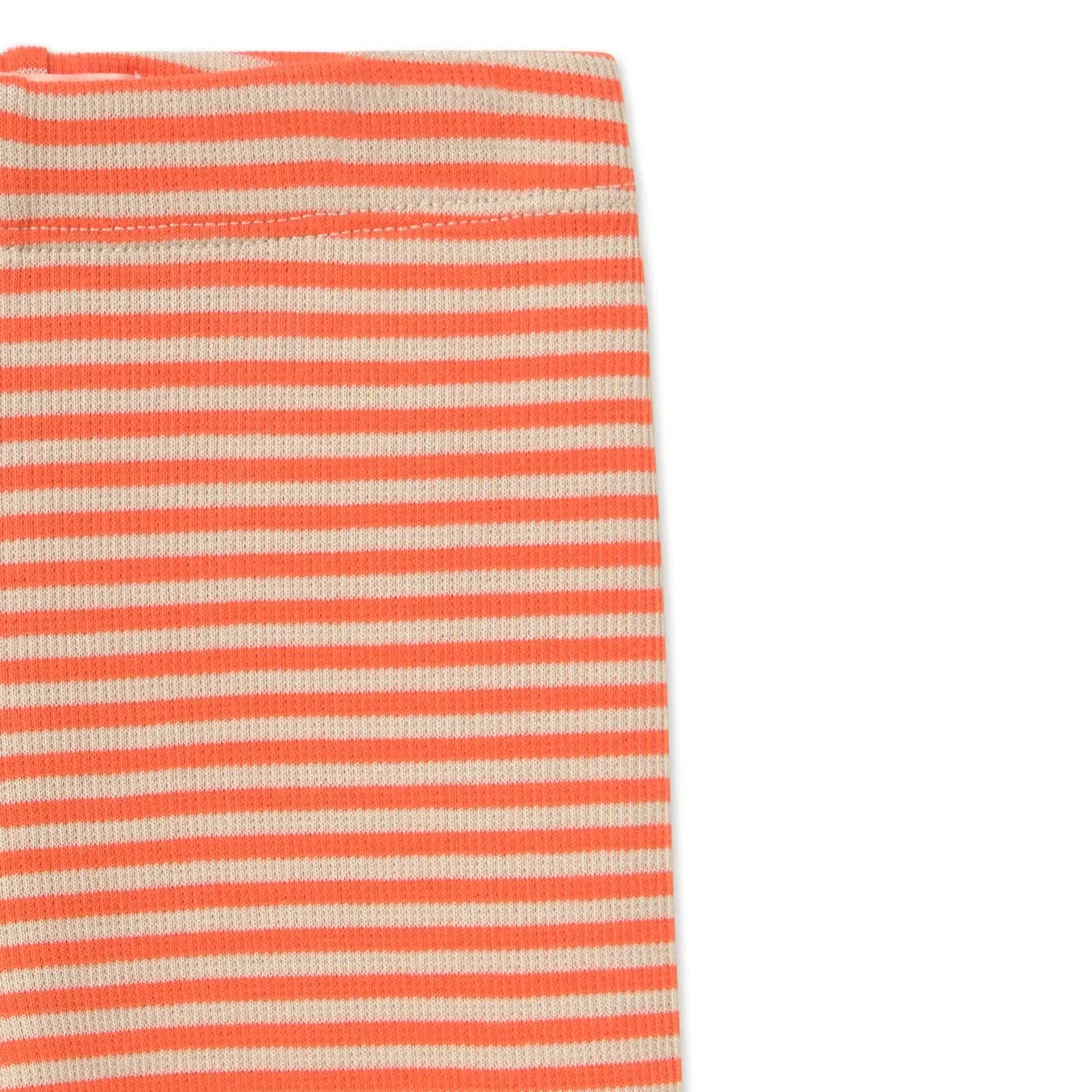 Tinycottons – Leggings aus Bio-Baumwolle mit Rippstrick und Streifen | Rot