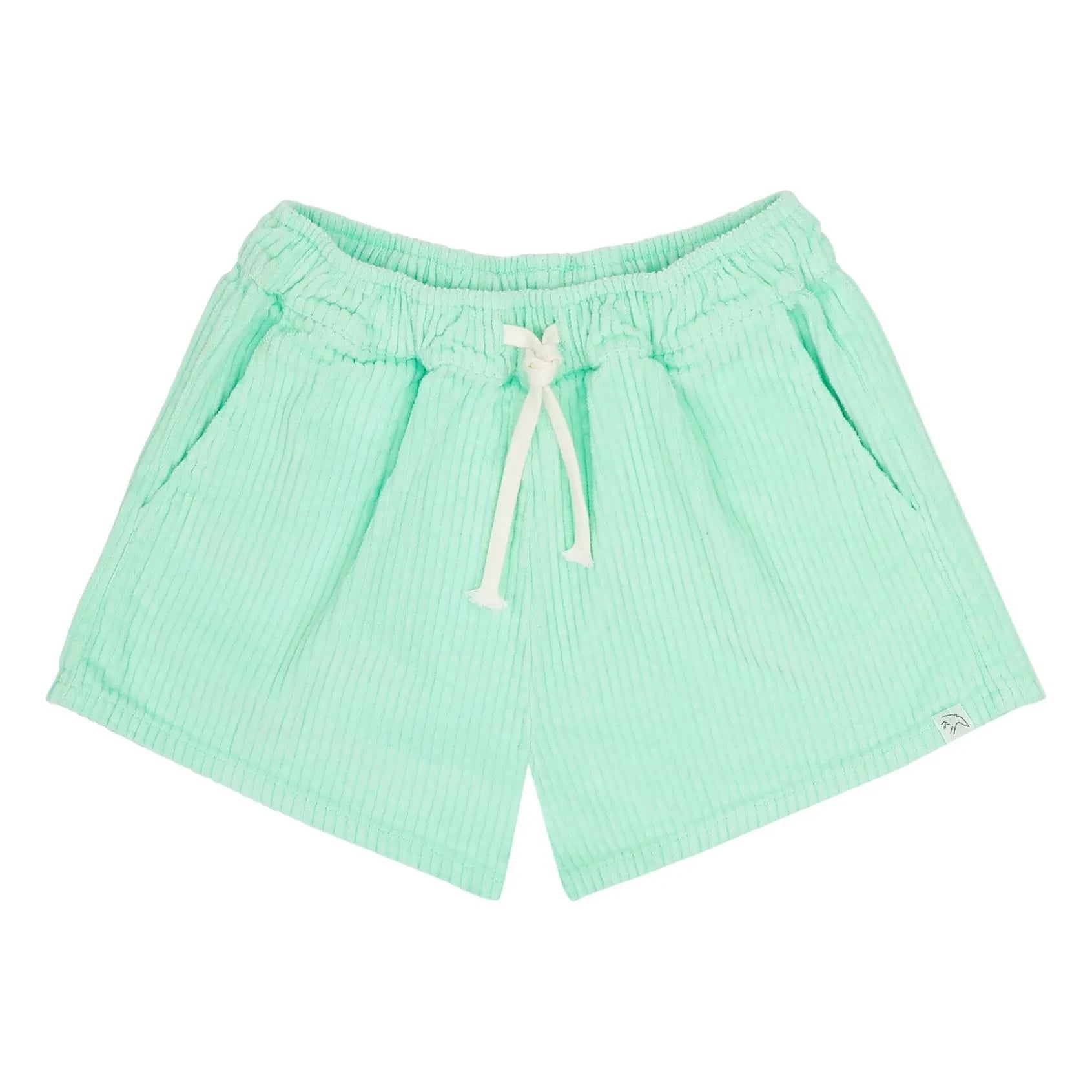 Jenest - Lou Samt Bio-Baumwoll-Shorts | Türkis