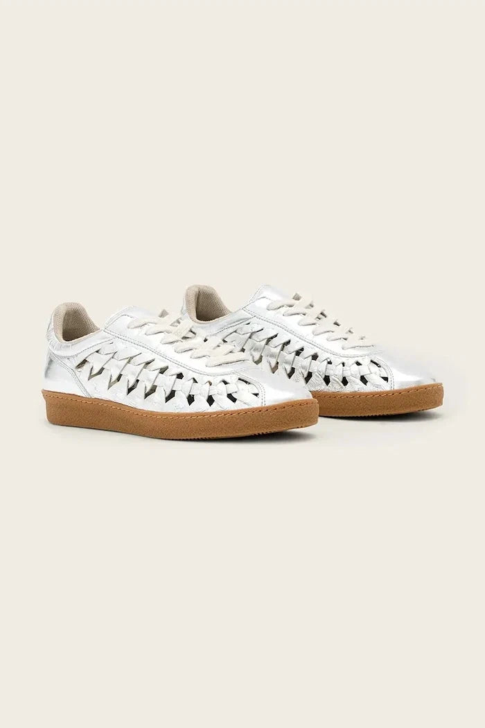 AllSaints Velma Woven Sneaker kadın deri spor ayakkabı