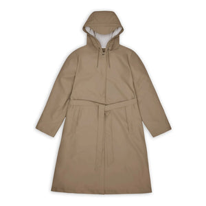 Rains - A-Linien-Mantel W3 Lang | Beige