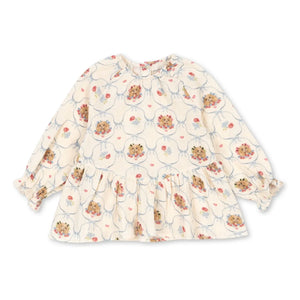 Konges Sløjd - Coco Dogs Bio-Baumwollbluse | Ecru