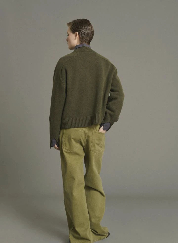 Soeur - Will Merino Yün Kazak | Marled haki