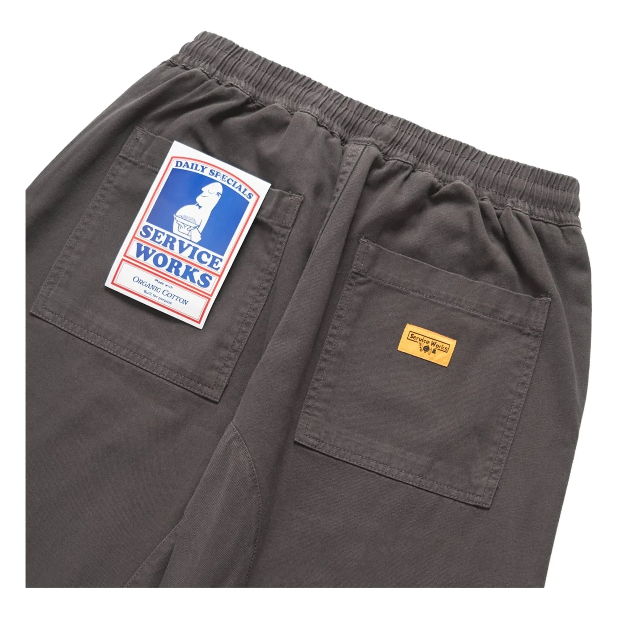 Service Works - Klassische Kochhose Bio-Baumwolle | Grau
