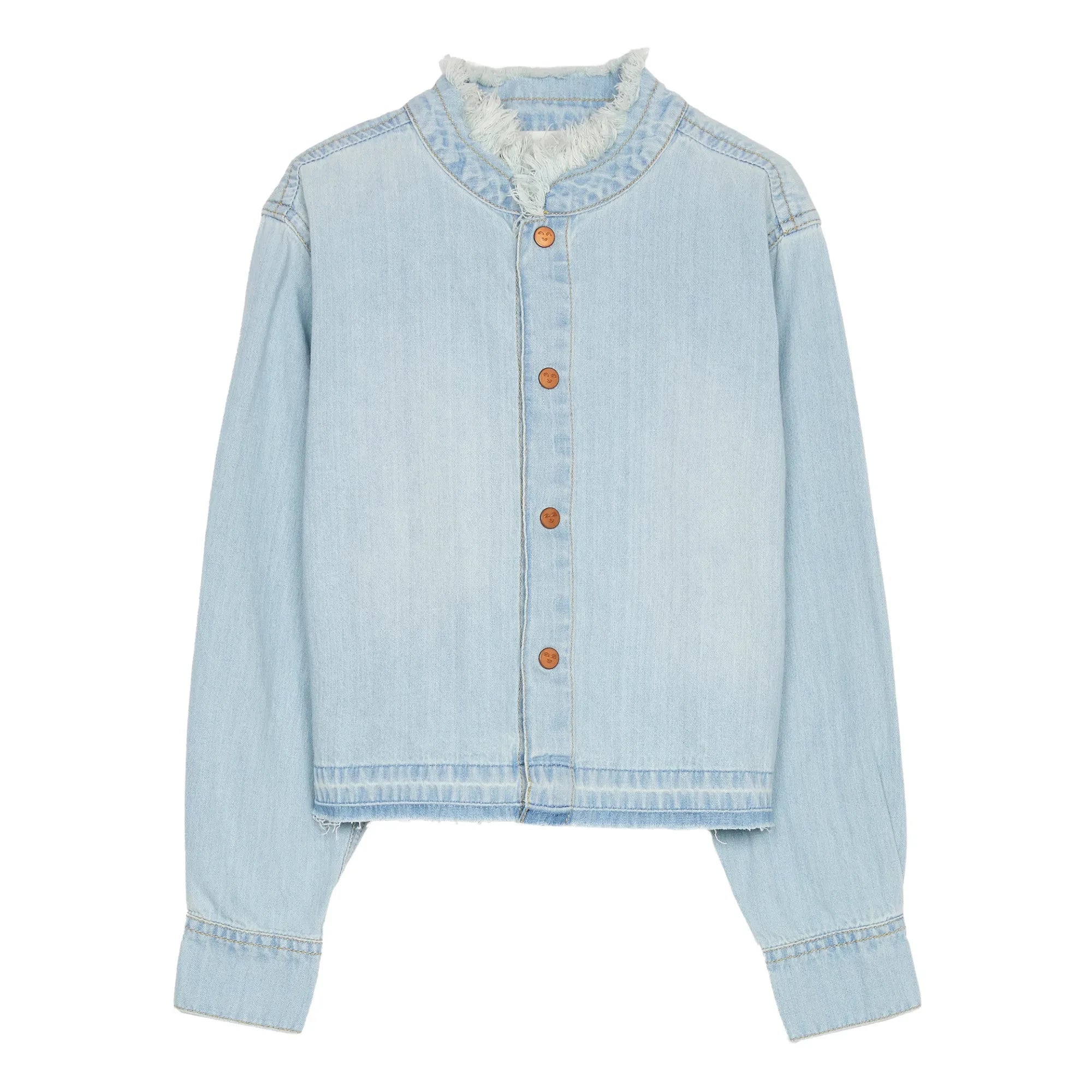 Finger in der Nase – Hena-Shirt | Gebleichter Denim