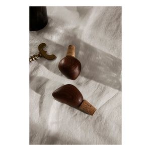 Ferm Living - Cairn Flaschenverschlüsse - 2er Set | Braun