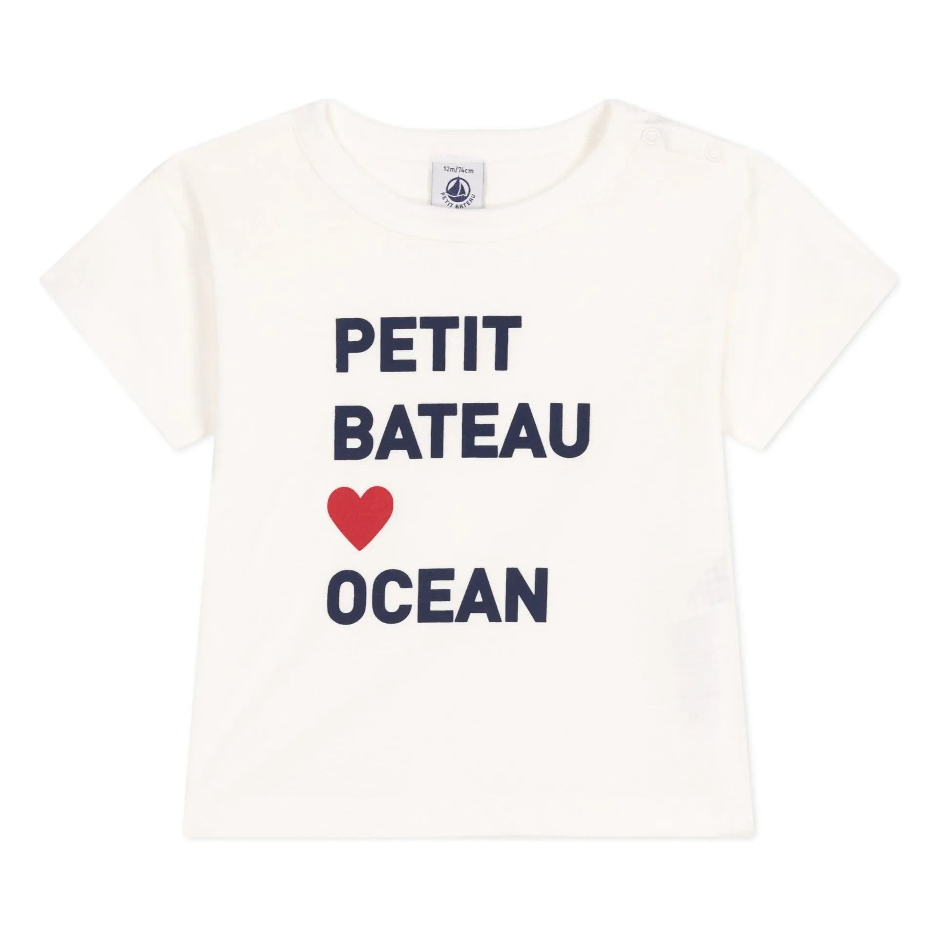 Petit Bateau - Baona T-Shirt aus Bio-Baumwolle | Weiß