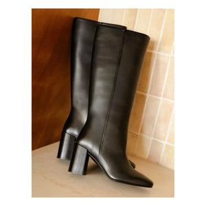 Bobbies - Hisaé Lammleder Stiefel | Schwarz