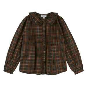 Emile et Ida - Eboto Flanel Bluz | Kahverengi