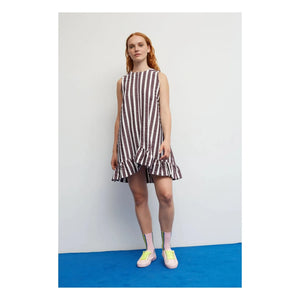 Dr Bloom - Cocomero Stripes Kleid | Aubergine