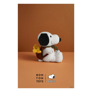 Bon Ton Toys - SNOOPY - Snoopy Plüschtier mit Woodstock in der Tasche