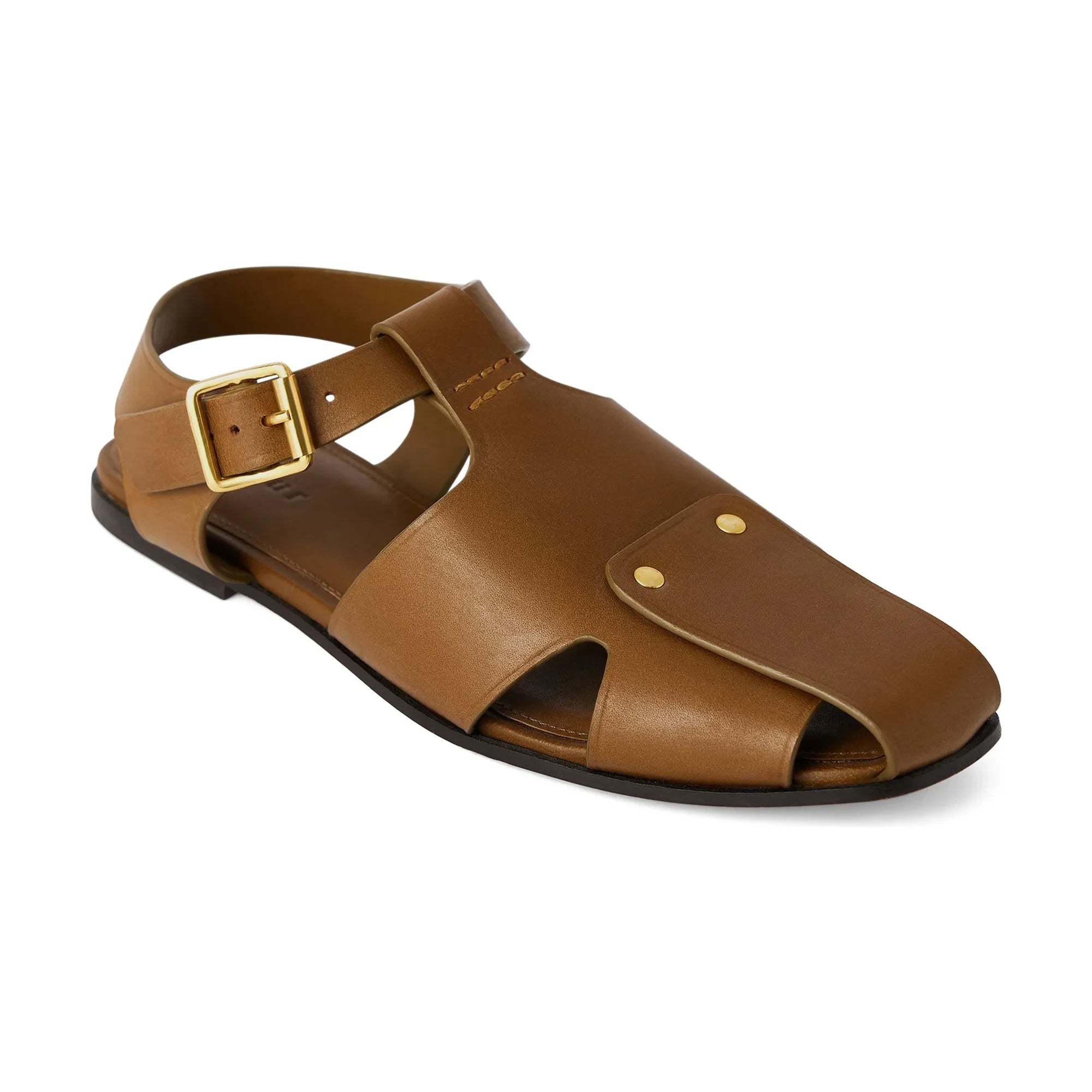 Soeur – Avril Ledersandalen | Bronze