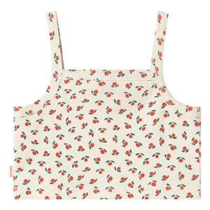 Tinycottons - Geprägtes Top Roses Bio-Baumwolle | Weiß