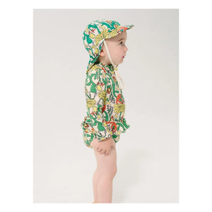 Bobo Choses - Baby Badekappe mit Blumenmuster | Weiß