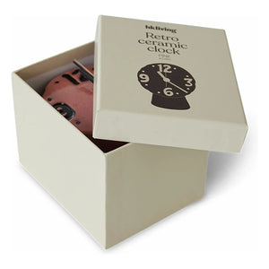 HKliving - Retro-Keramik-Uhr | Rosa