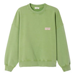 American Vintage - Plizzy Baumwoll-Sweatshirt | Blassgrün