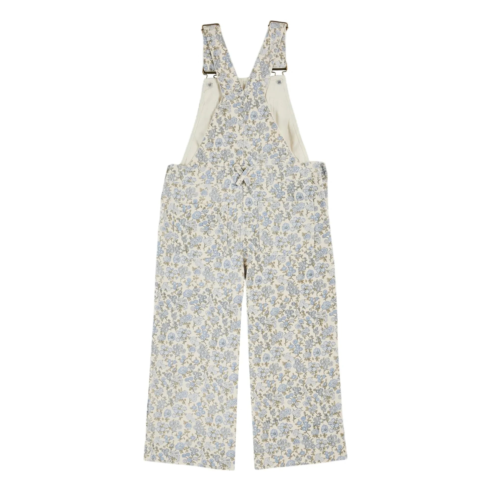Emile et Ida - Latzhose mit Blumenmuster | Creme