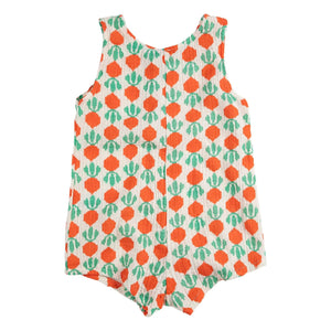 Bobo Choses - Rettich Bio-Baumwoll-Musselin-Strampler | Ecru
