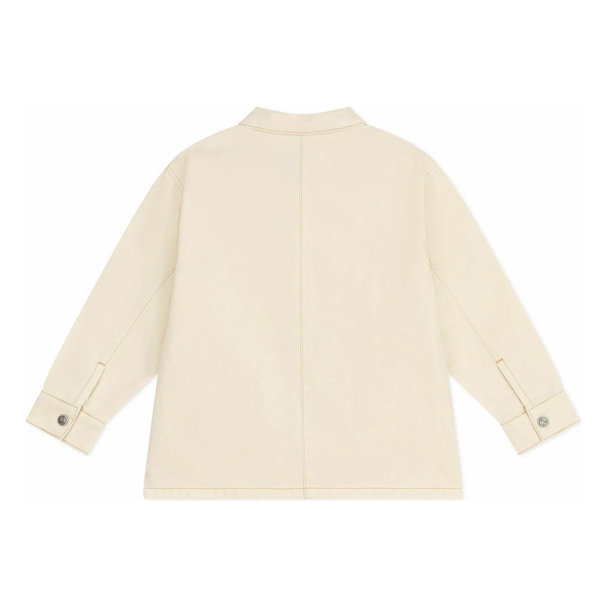 Petit Bateau - Jacke mit sichtbaren Nähten und Herzmotiv | Ecru