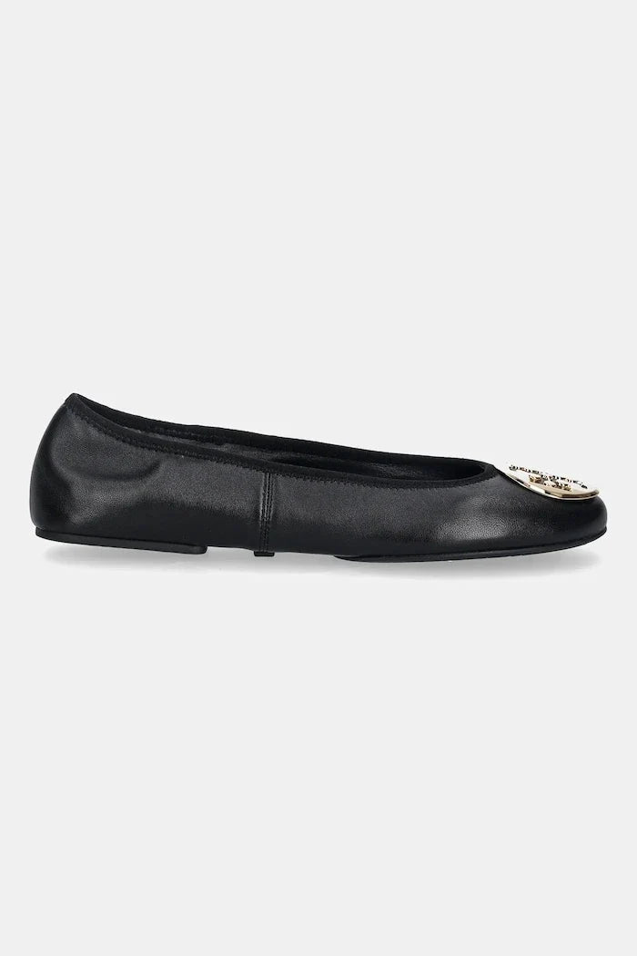 Tory Burch Reva Travel Ballet Deri Babet
