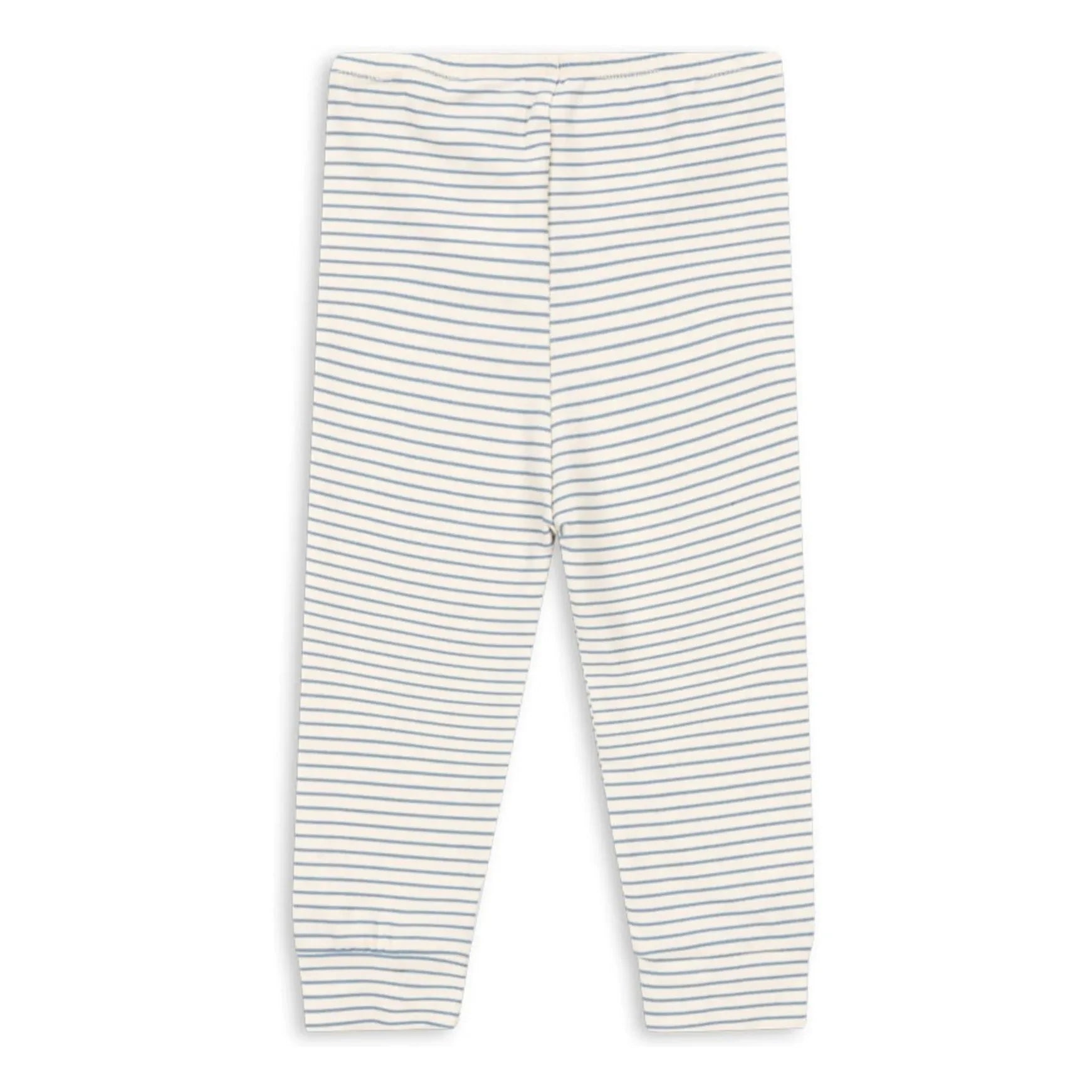 Konges Sløjd - Gestreifte Bio-Baumwoll-Leggings | Beige