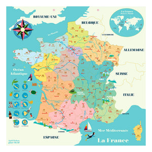 Vilac - Frankreich Magnetische Karte - Ingela P. Arrhenius