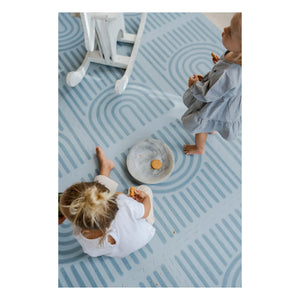Toddlekind - Lineare modulare Spielmatte | Grau-Blau