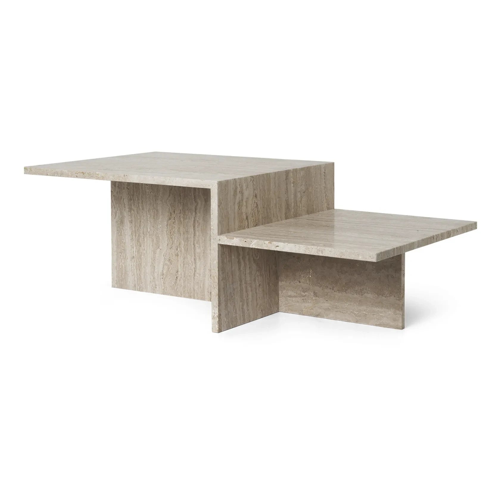 Ferm Living - Distinct Travertin Couchtisch | Beige