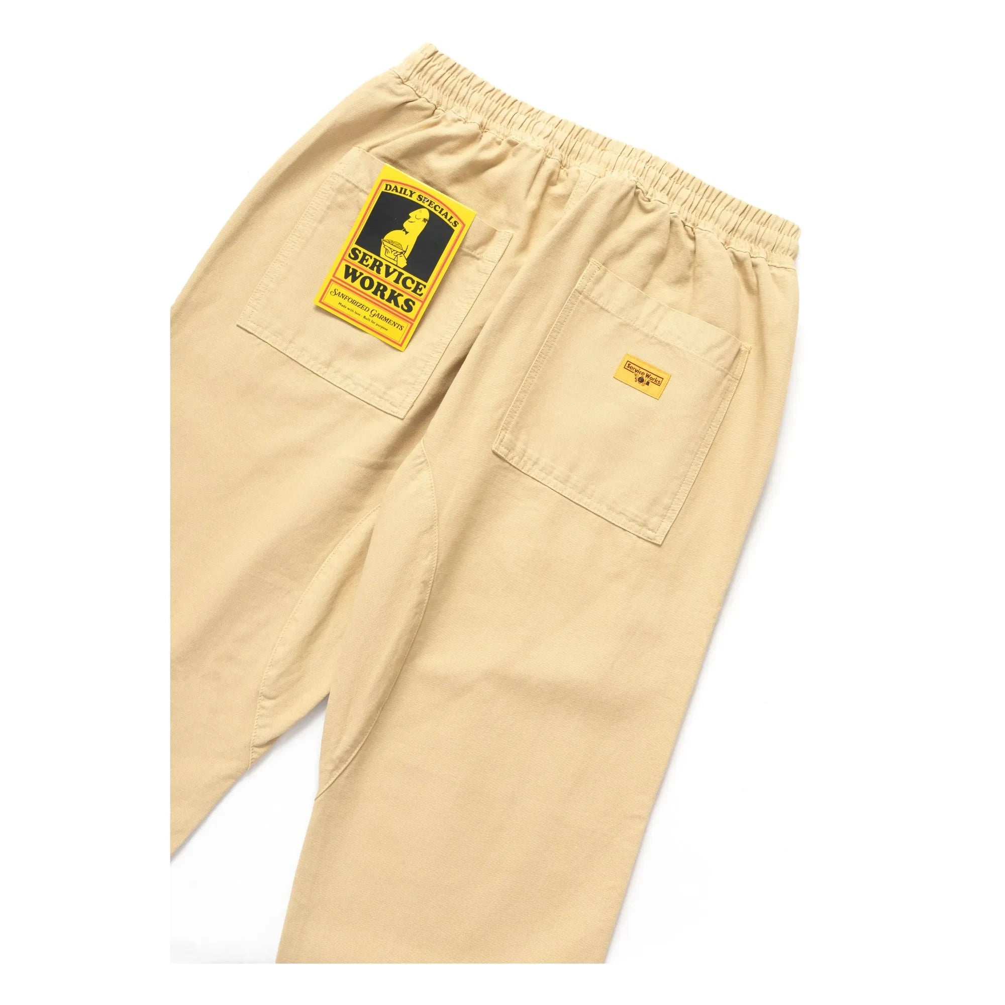 Service Works – Klassische Canvas Kochhose aus Bio-Baumwolle | Beige
