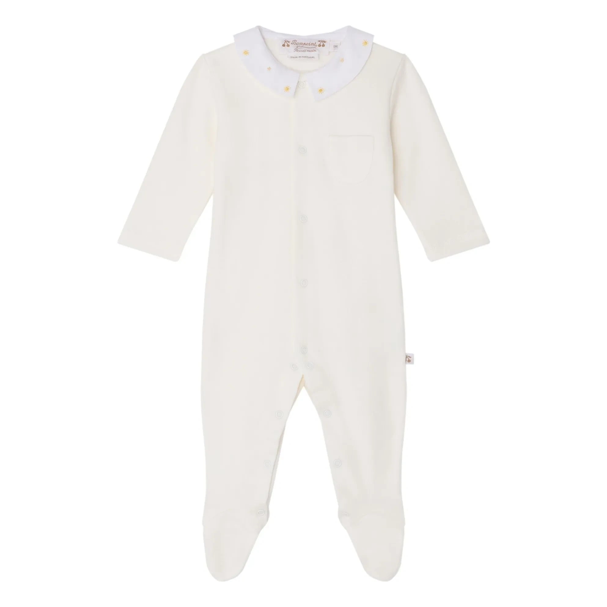 Bonpoint - Tilouan Pyjama aus Bio-Baumwolle | Ecru